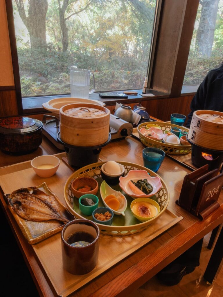 Breakfast and dinner at Hakone
