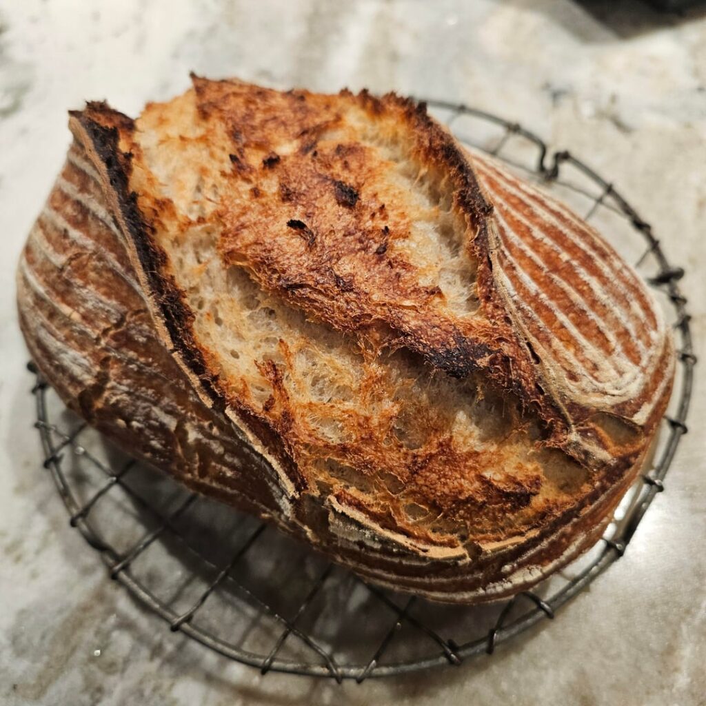 My No Effort Sourdough Loaf