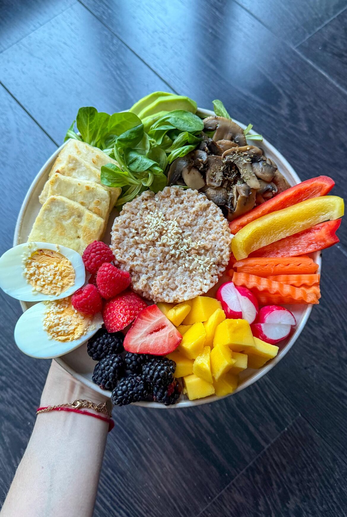 Eat the rainbow breakfast