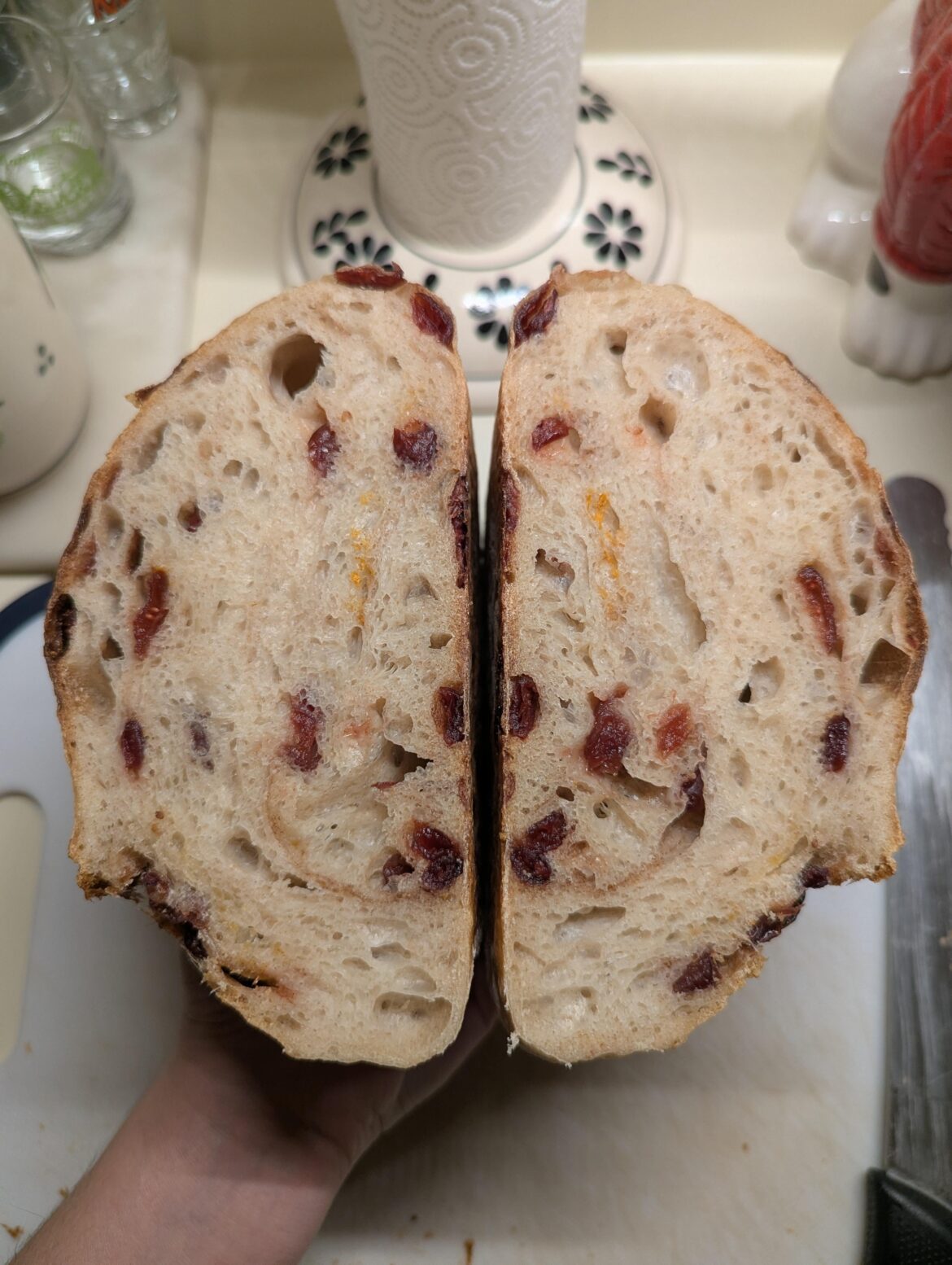 Cranberry with orange zest and cinnamon.