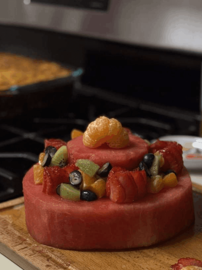 The "cake" I made for my daughter's first birthday party