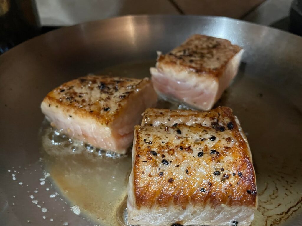 Atlantic salmon chop
