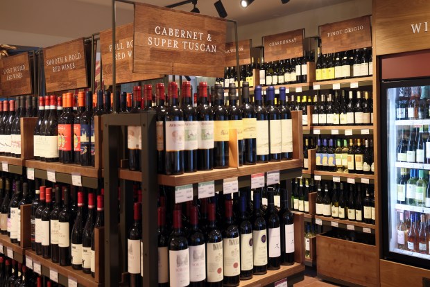 Aisles of wines are broken down by varietals at Eataly West Palm Beach. (Eataly / Courtesy)