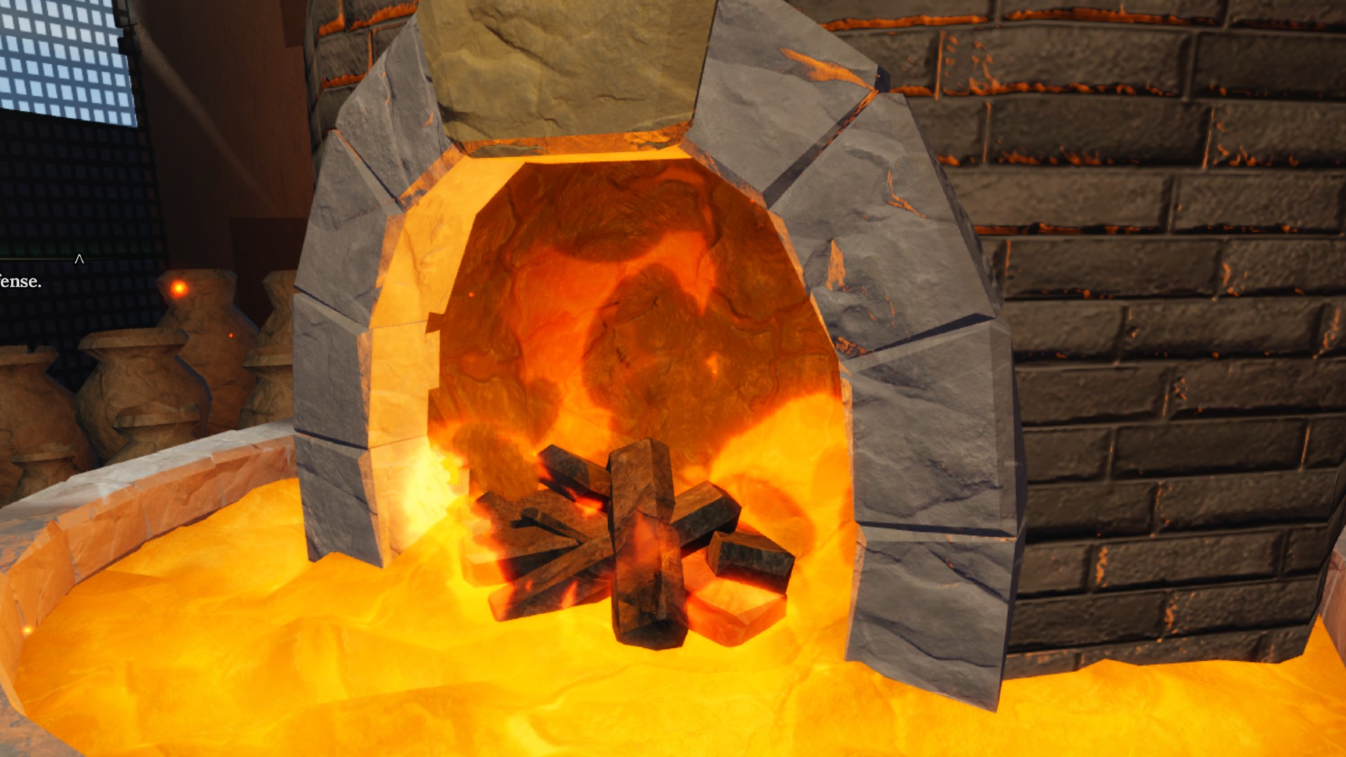 The furnace in The Forge.