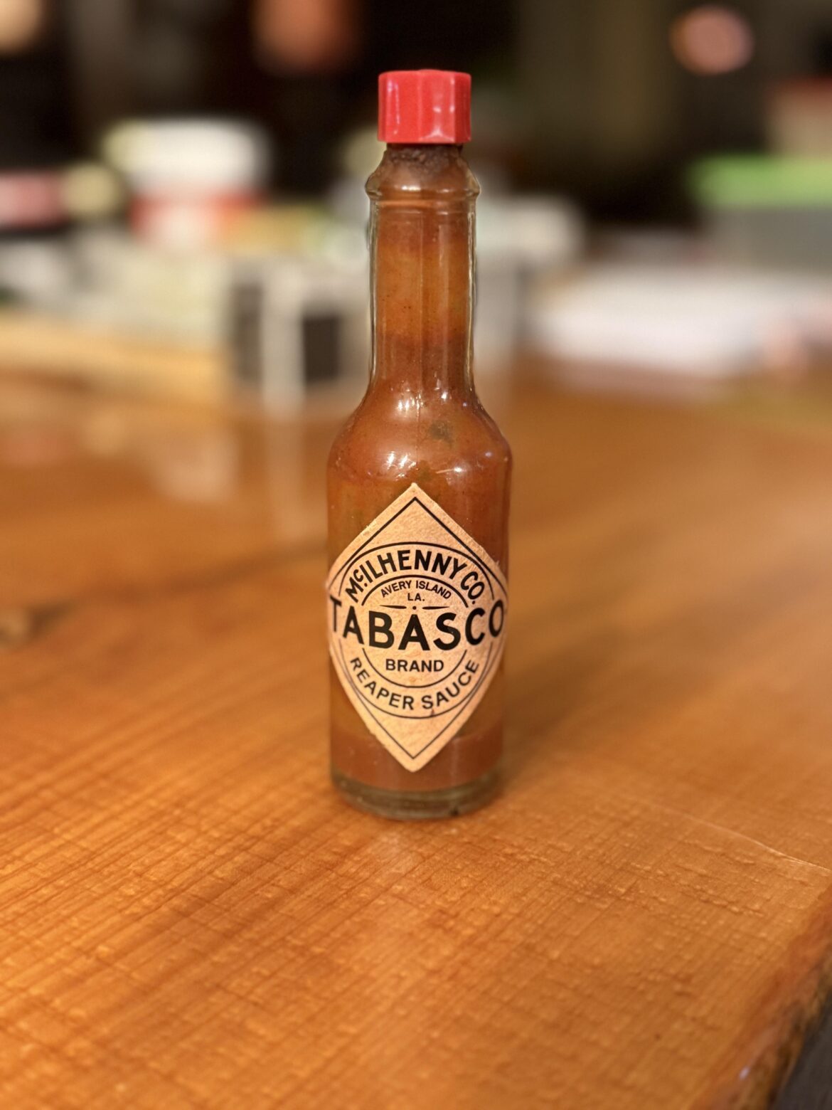 I see your scorpion Tabasco and I raise you. Reaper Tabasco straight from Avery Island.