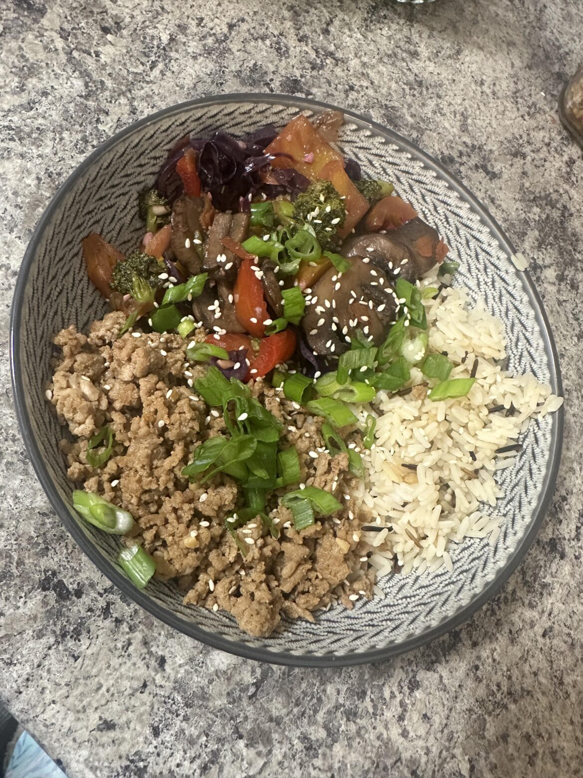 Korean Inspired Turkey Veggie Bowls