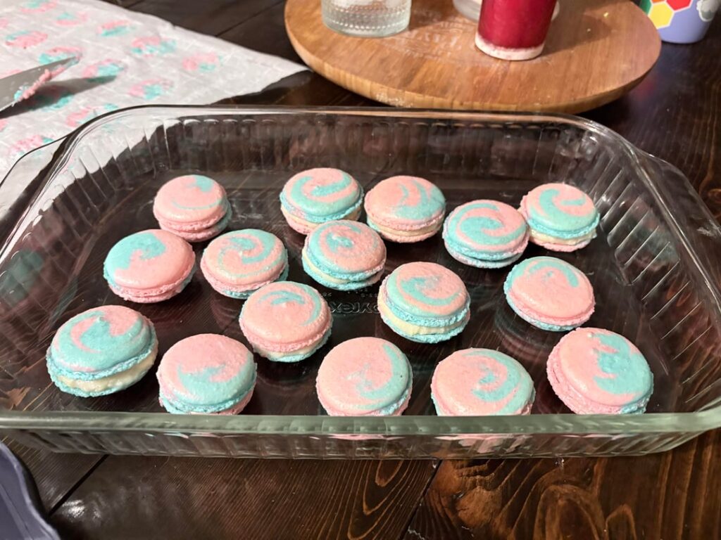 I just made my first macarons tonight. I made cotton candy swirl and key lime pie. I can’t figure out why the shells seem bumpy? Any advice?