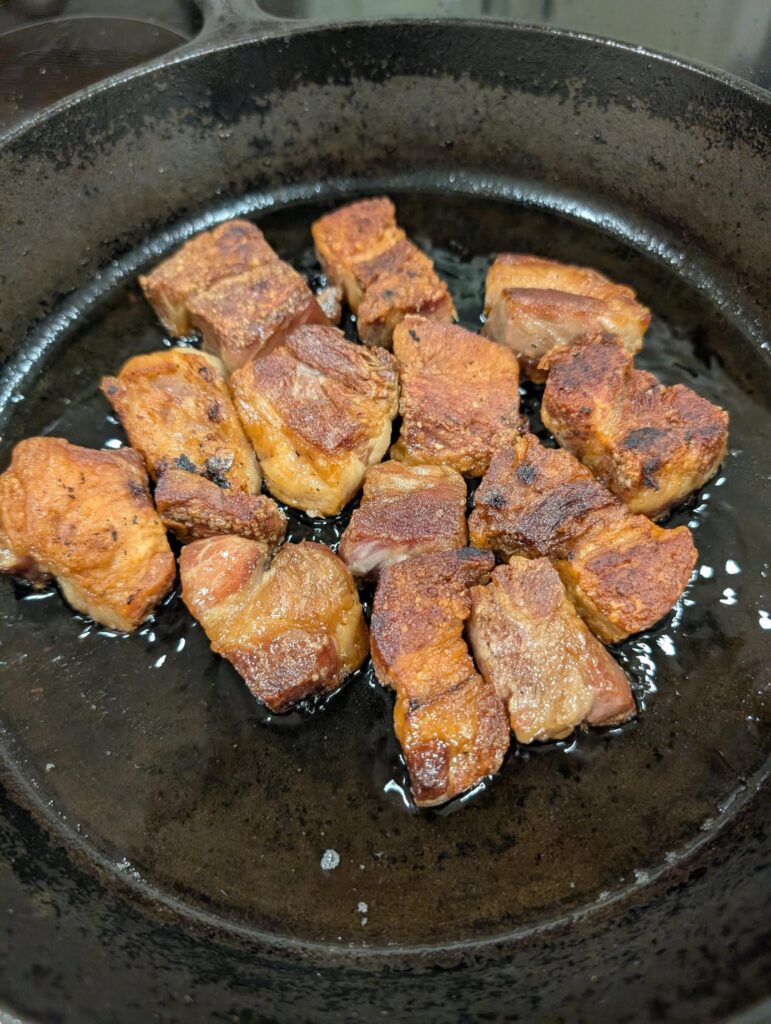 Small batch of carnitas Small batch of carnitas