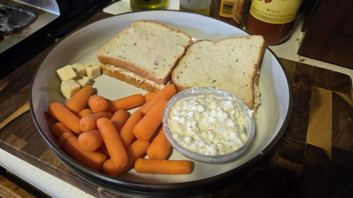 ~500cal Extremely filling lunch!