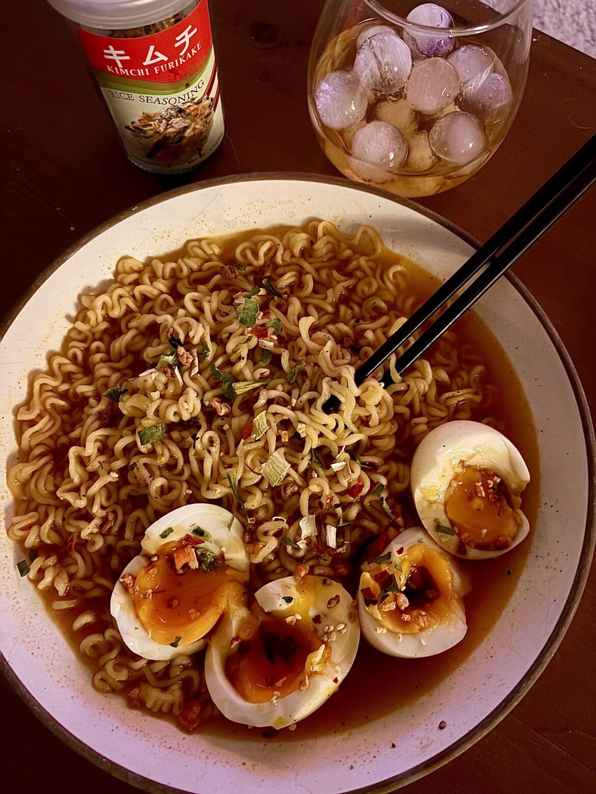 [i ate] instant ramen + jammy eggs