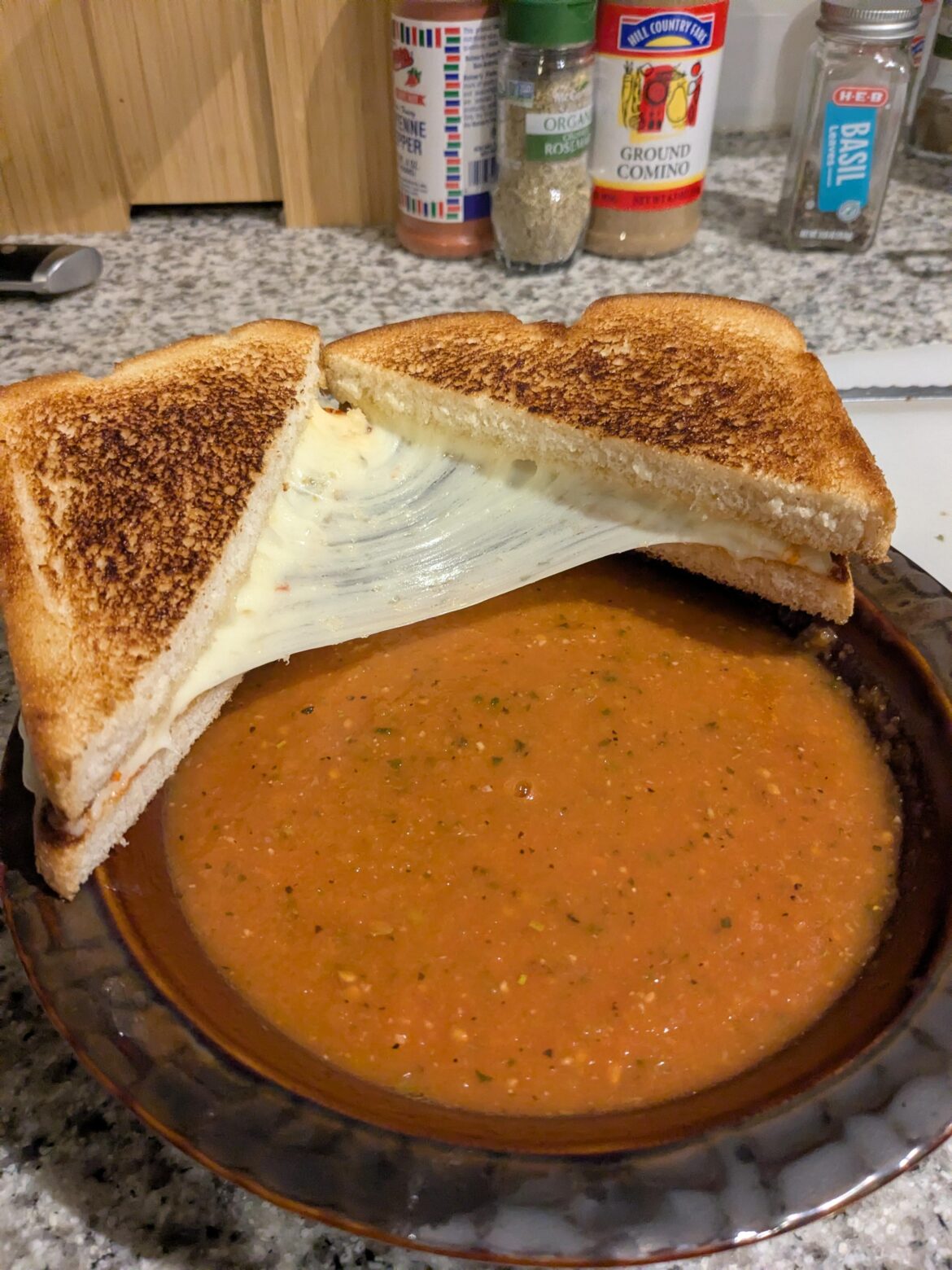 Grilled cheese and some tomato soup