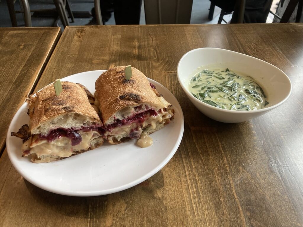 Excellent Thanksgiving sandwich from Gunther's in Ridgewood