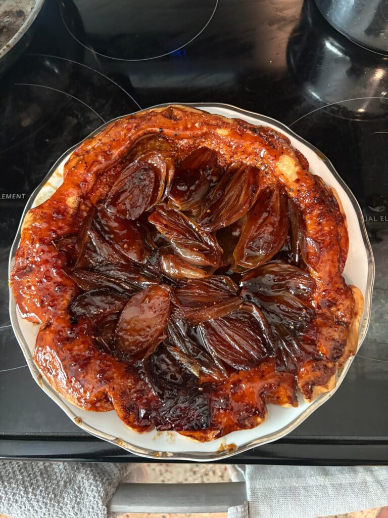 First shallot tarte tatin