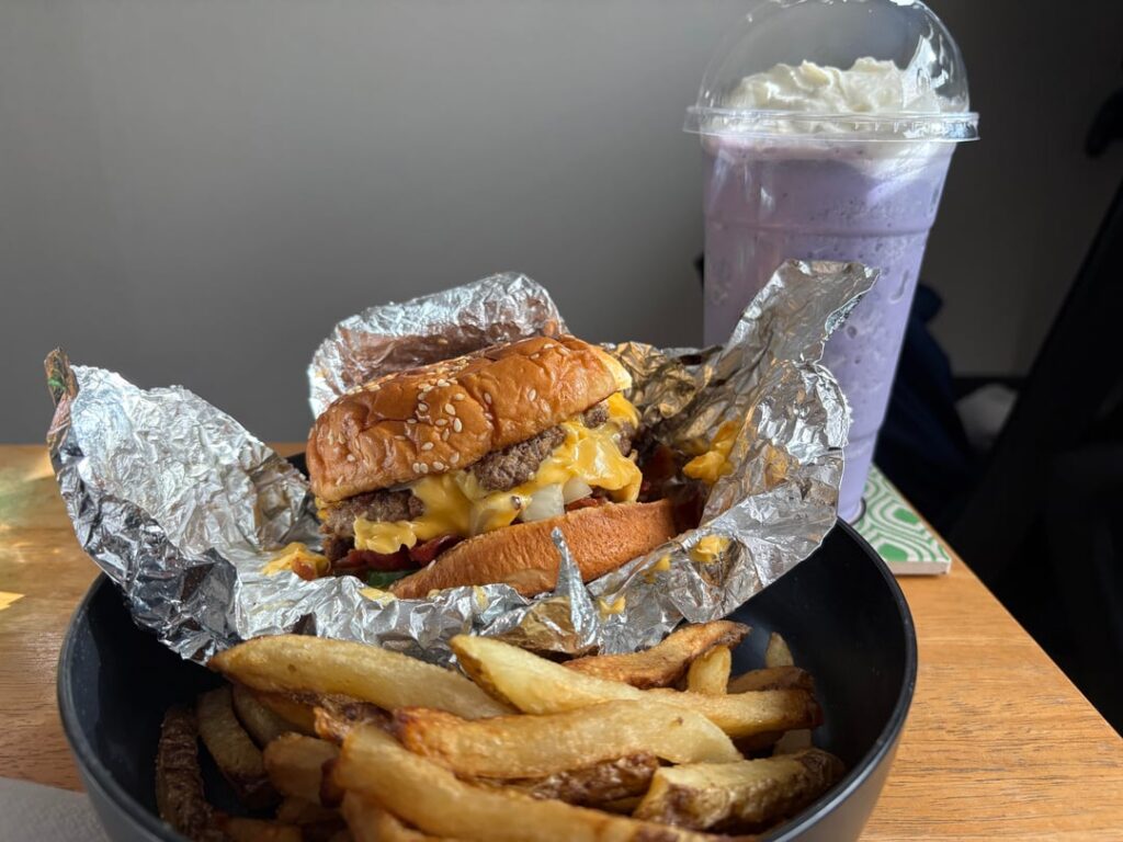 Five Guys Double Bacon Cheeseburger