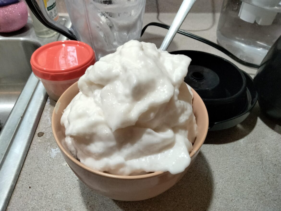 Perfect low calorie vegan protein fluff!