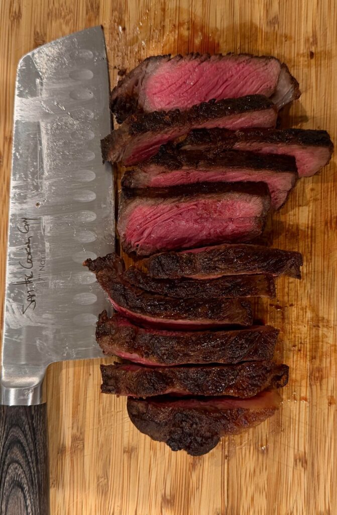 Stopped listening to bad advice. No oil. Just salt. Straight from the fridge. Ripping hot pan until it’s crispy. Finish in oven. Best steak I’ve ever made. Stopped listening to bad advice. No oil. Just salt. Straight from the fridge. Ripping hot pan until it’s crispy. Finish in oven. Best steak I’ve ever made.