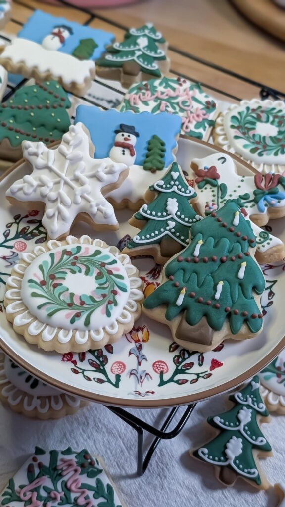 Christmas cookies I made for a bake sale a few weeks ago!
