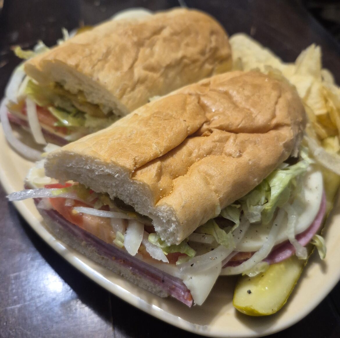 Italian with extra cherry peppers from local shop