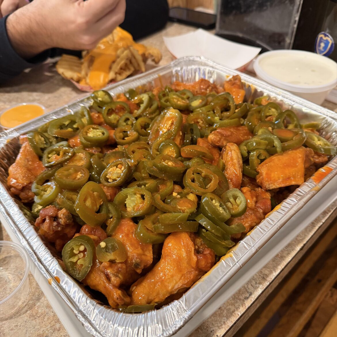 Buffalo joes in Evanston! my favorite wings in the whole city!
