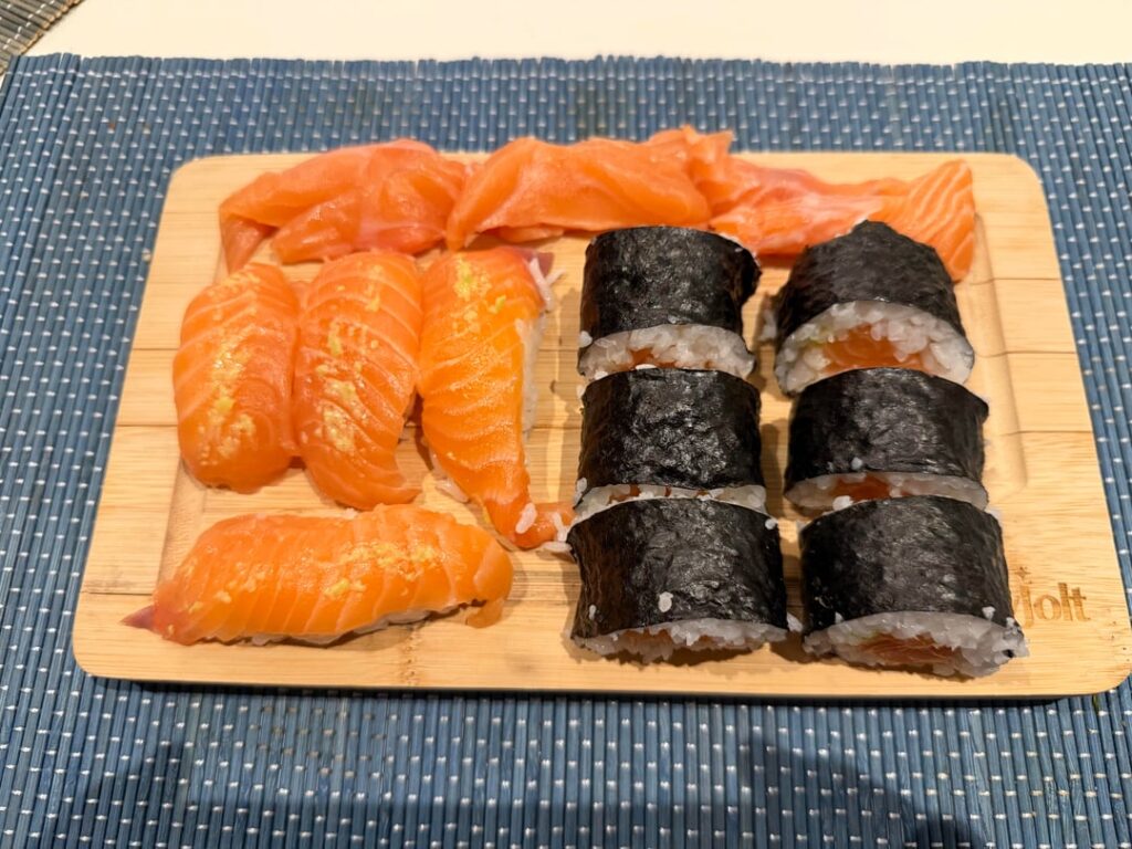 First attempt making sushi at home