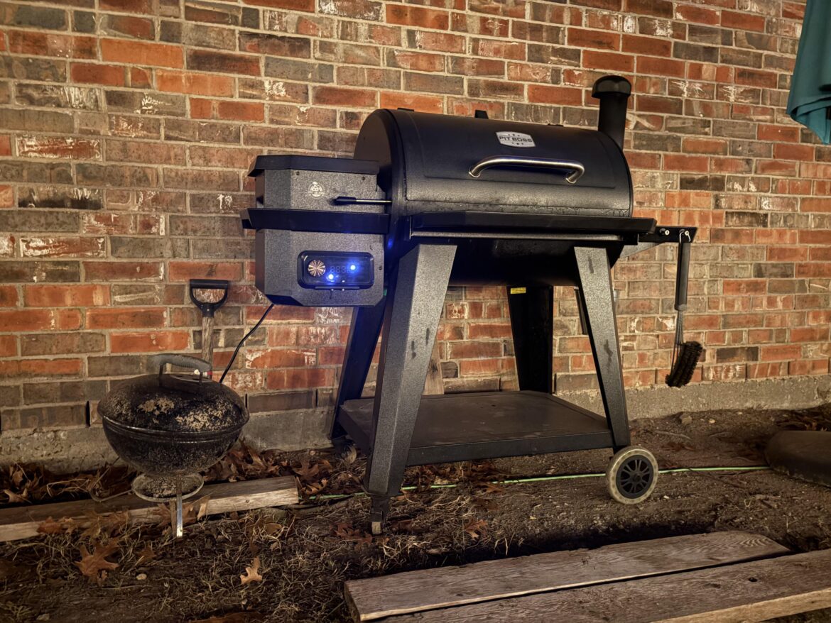 Upgraded from charcoal grill