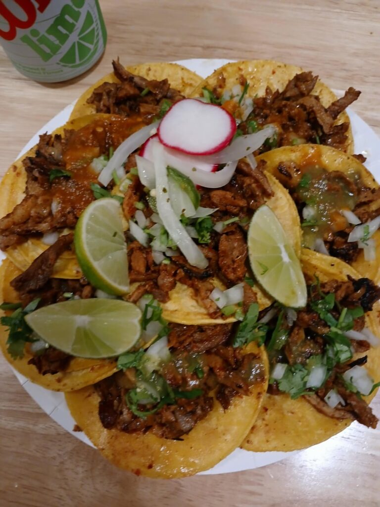 Street taco + home-made guac