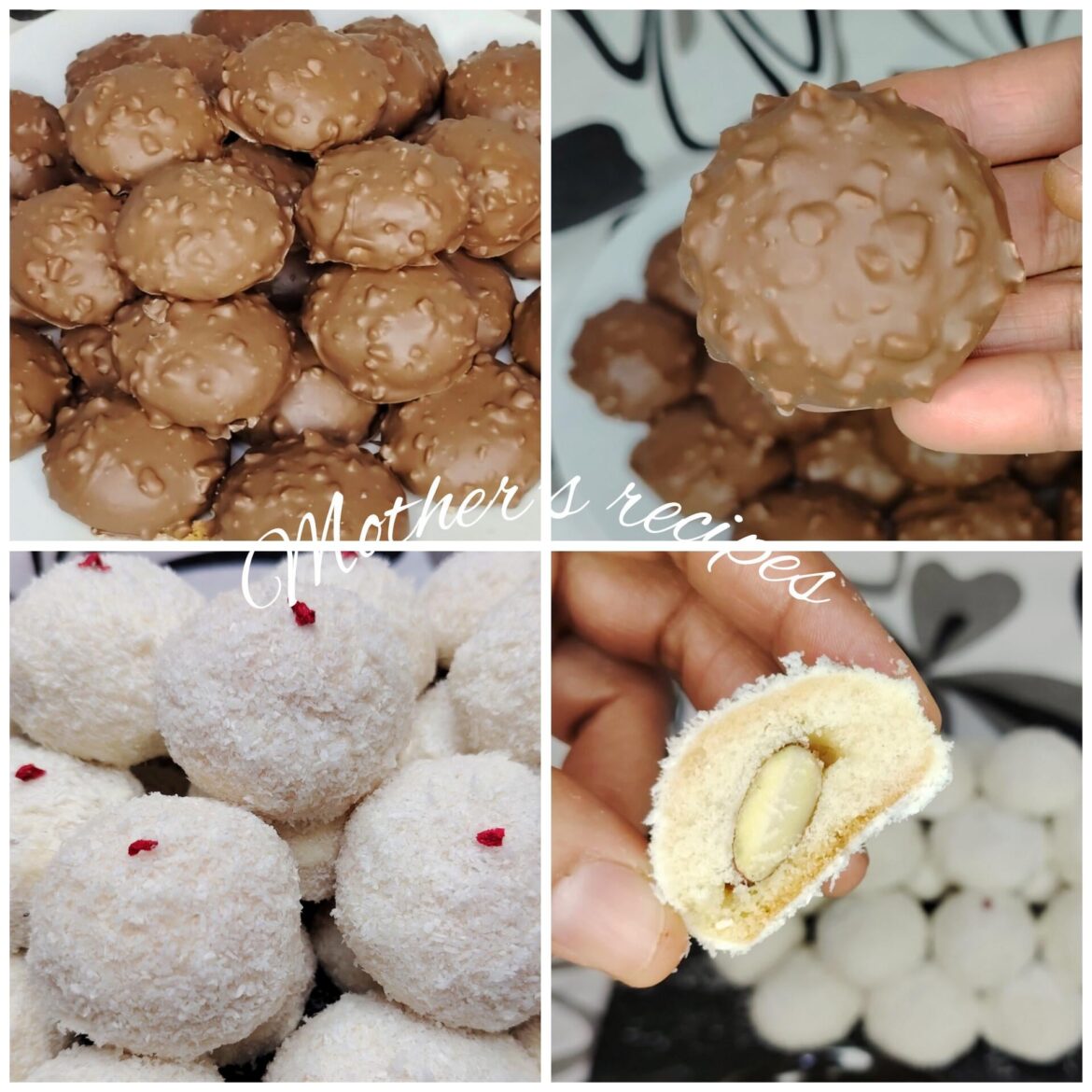 With one dough, I made black and white cookies with two different flavors