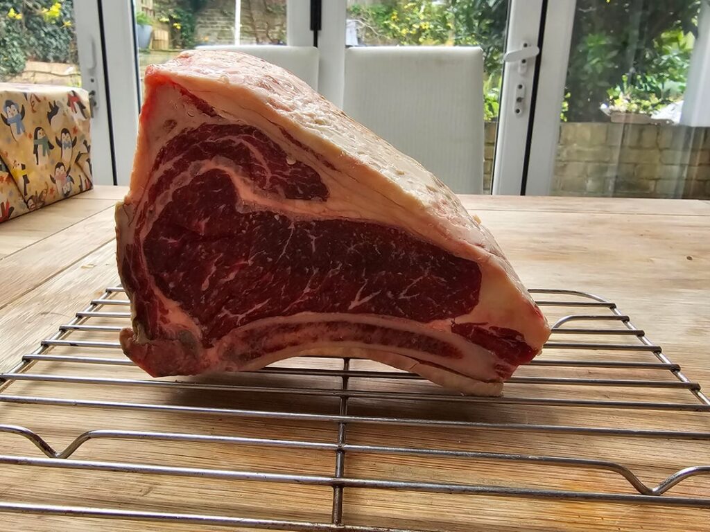 Galician blond bone in sirloin.