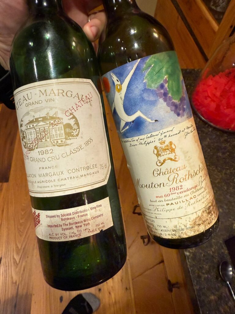 1982 Bordeaux: Mouton vs. Margaux