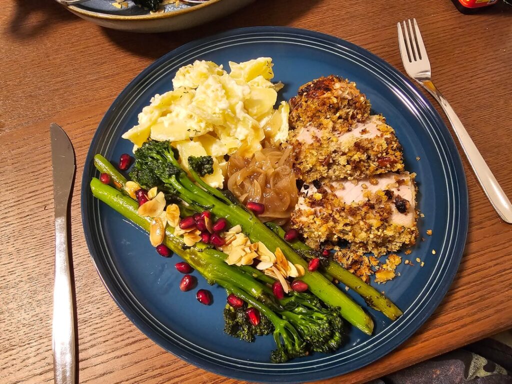 They gave me a whole pomegranate