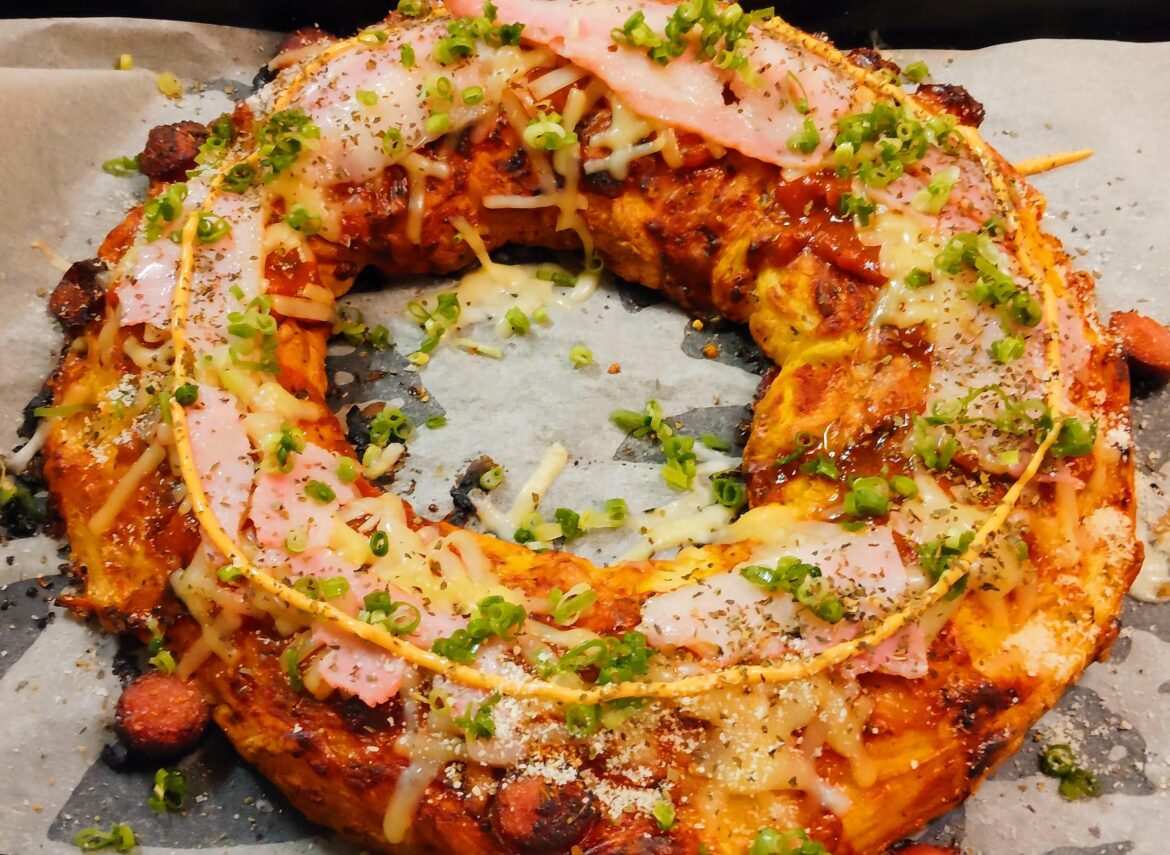 My giant Donut Pizza 🍕 🍩