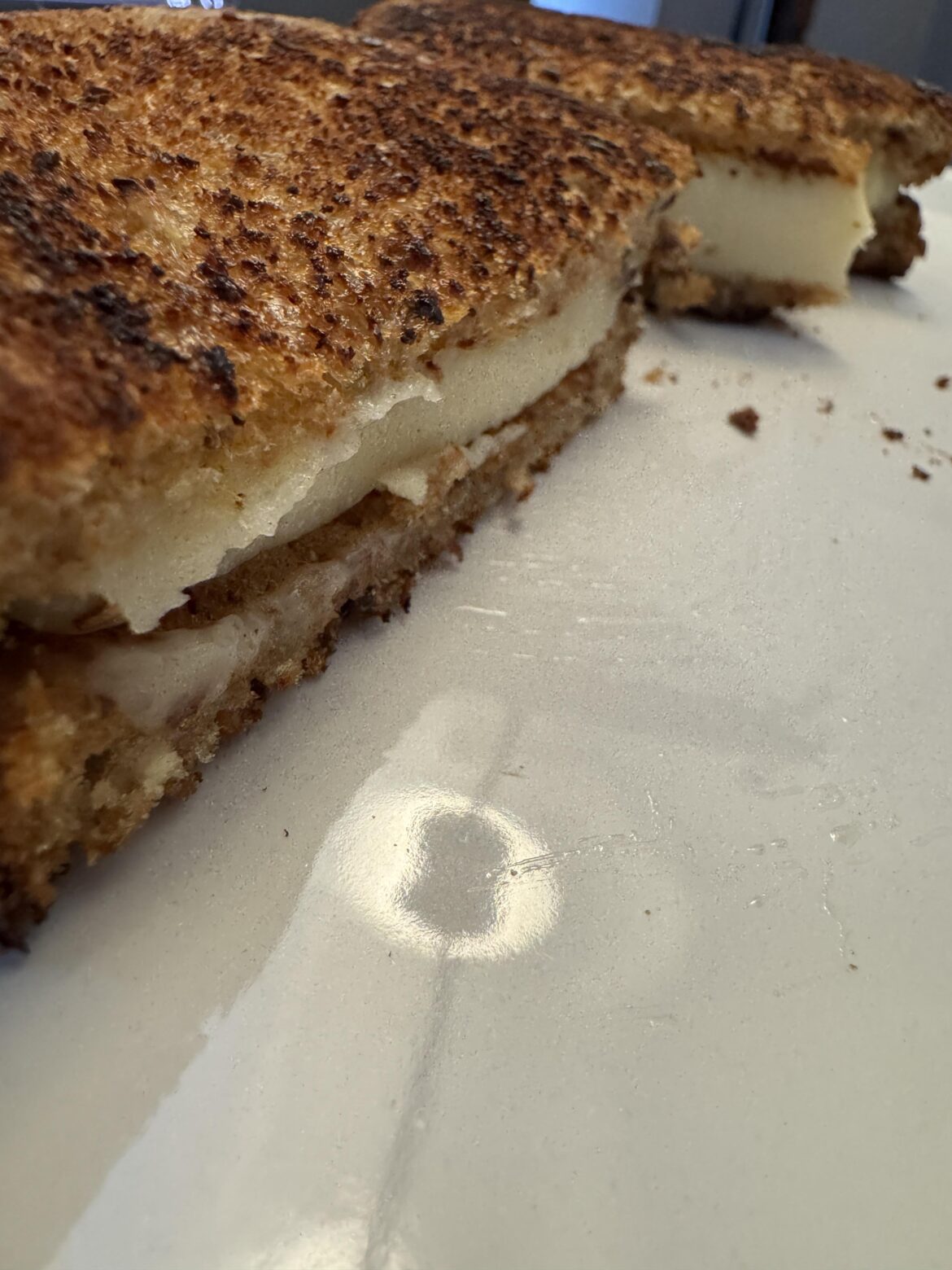 Mozzarella grilled cheese, just like God intended