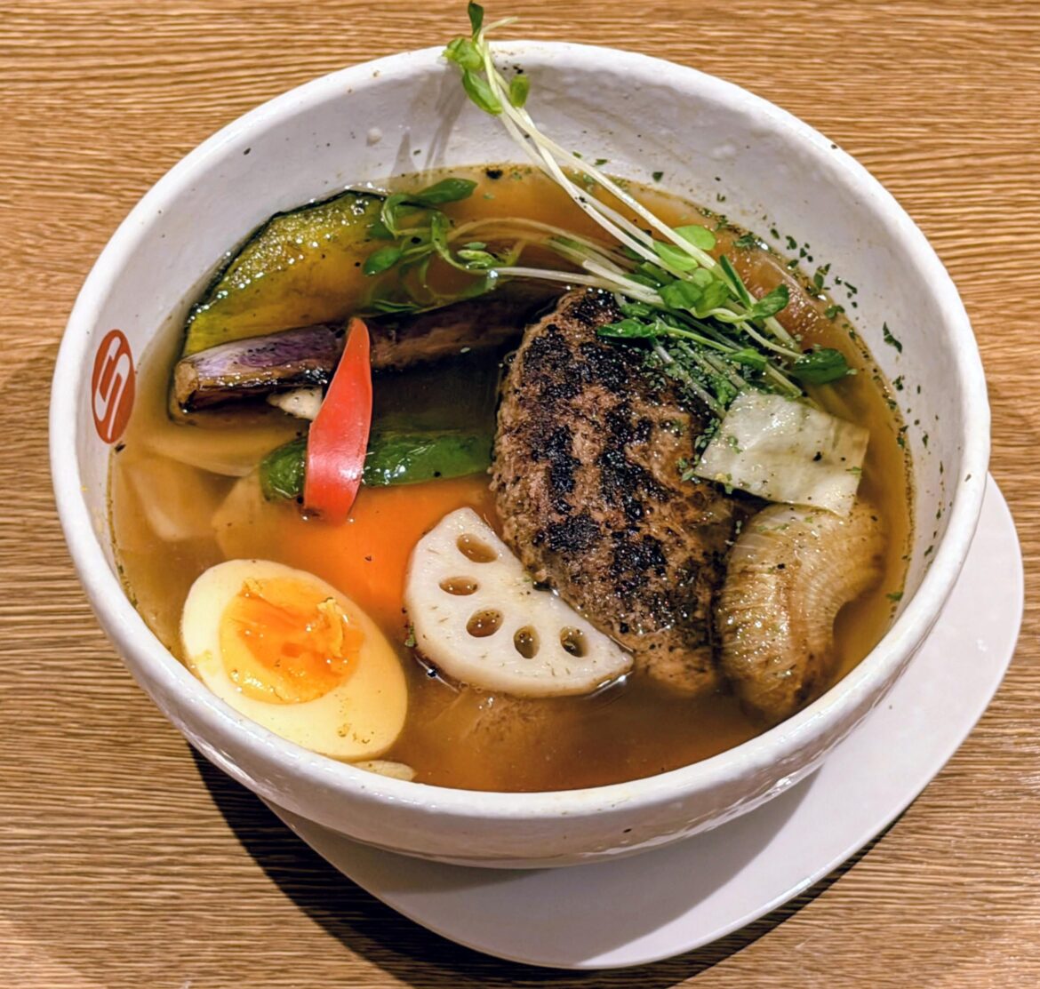 Hokkaido Soup Curry with Venison Hamburg Steak @ Curry Shop S, Sapporo