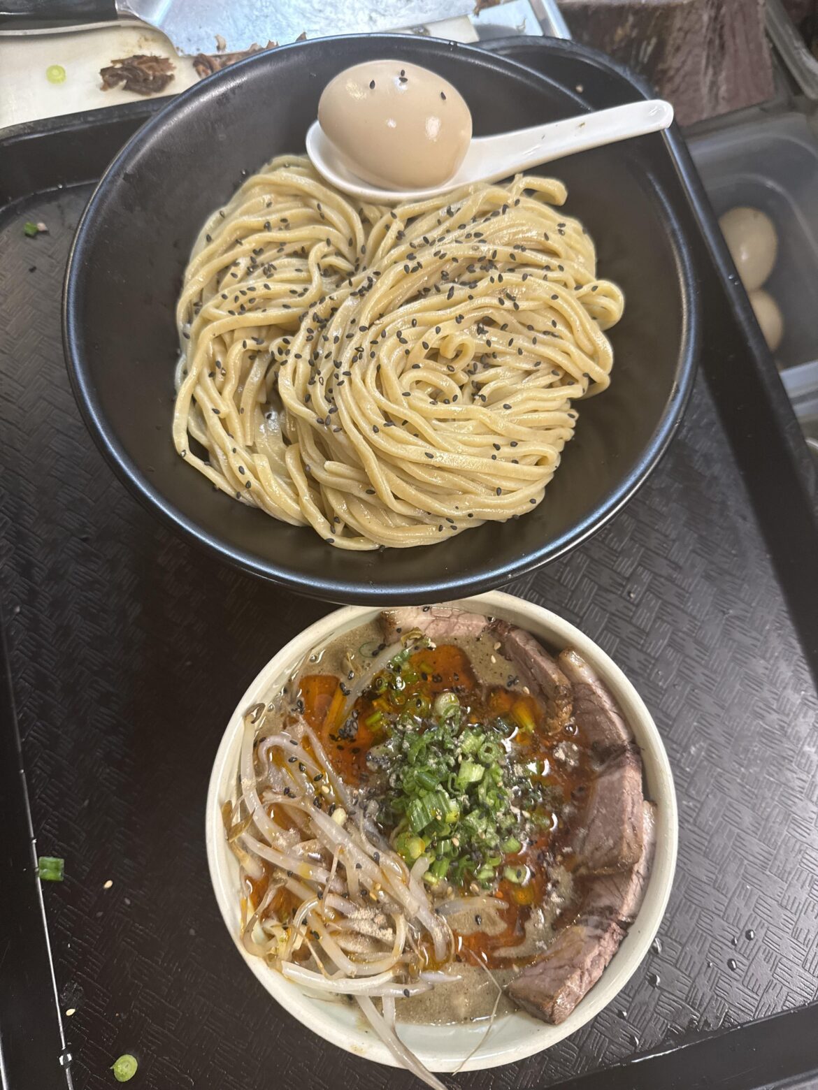 Black tantan tsukemen!