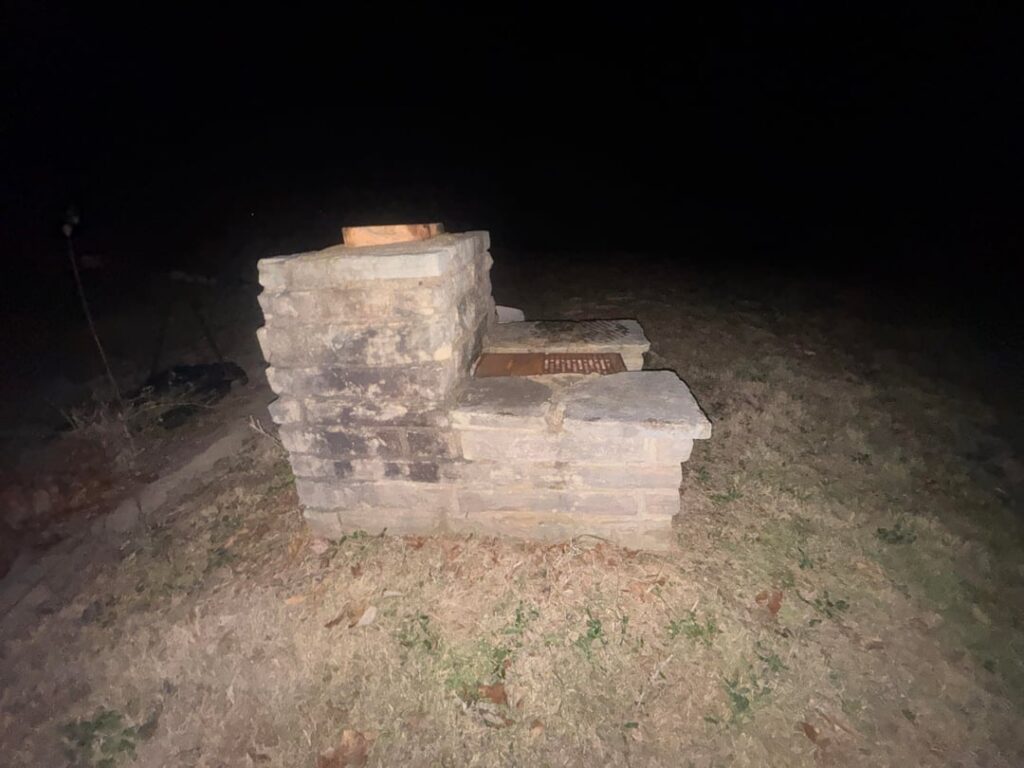 Is this a homemade brick grill?