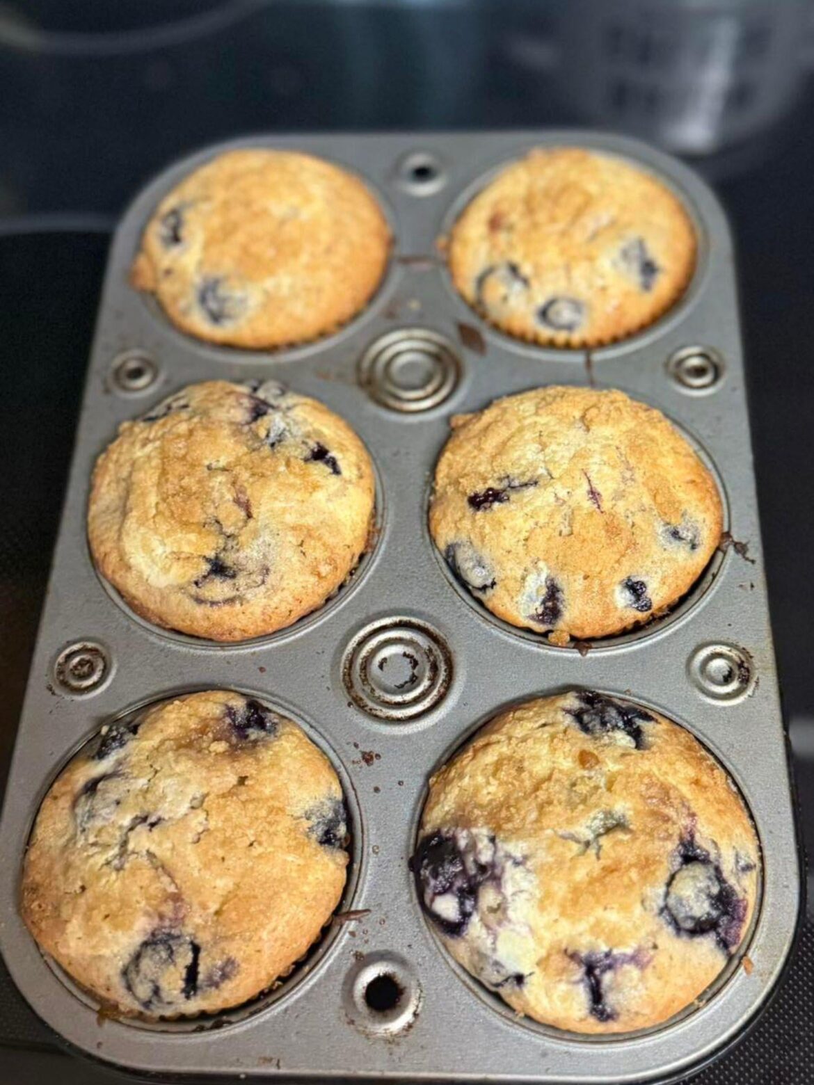I made these blueberry cream cheese muffins and they came out amazing