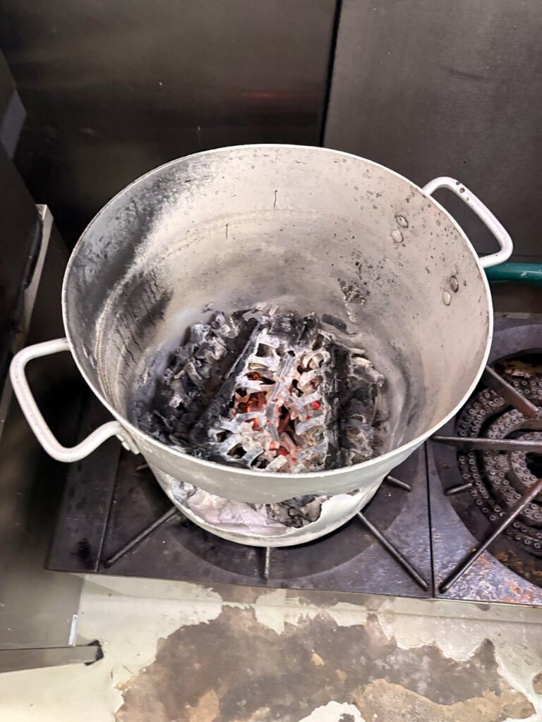 Melting a pot everyday until the team stops leaving stocks on full blast overnight. Day 1