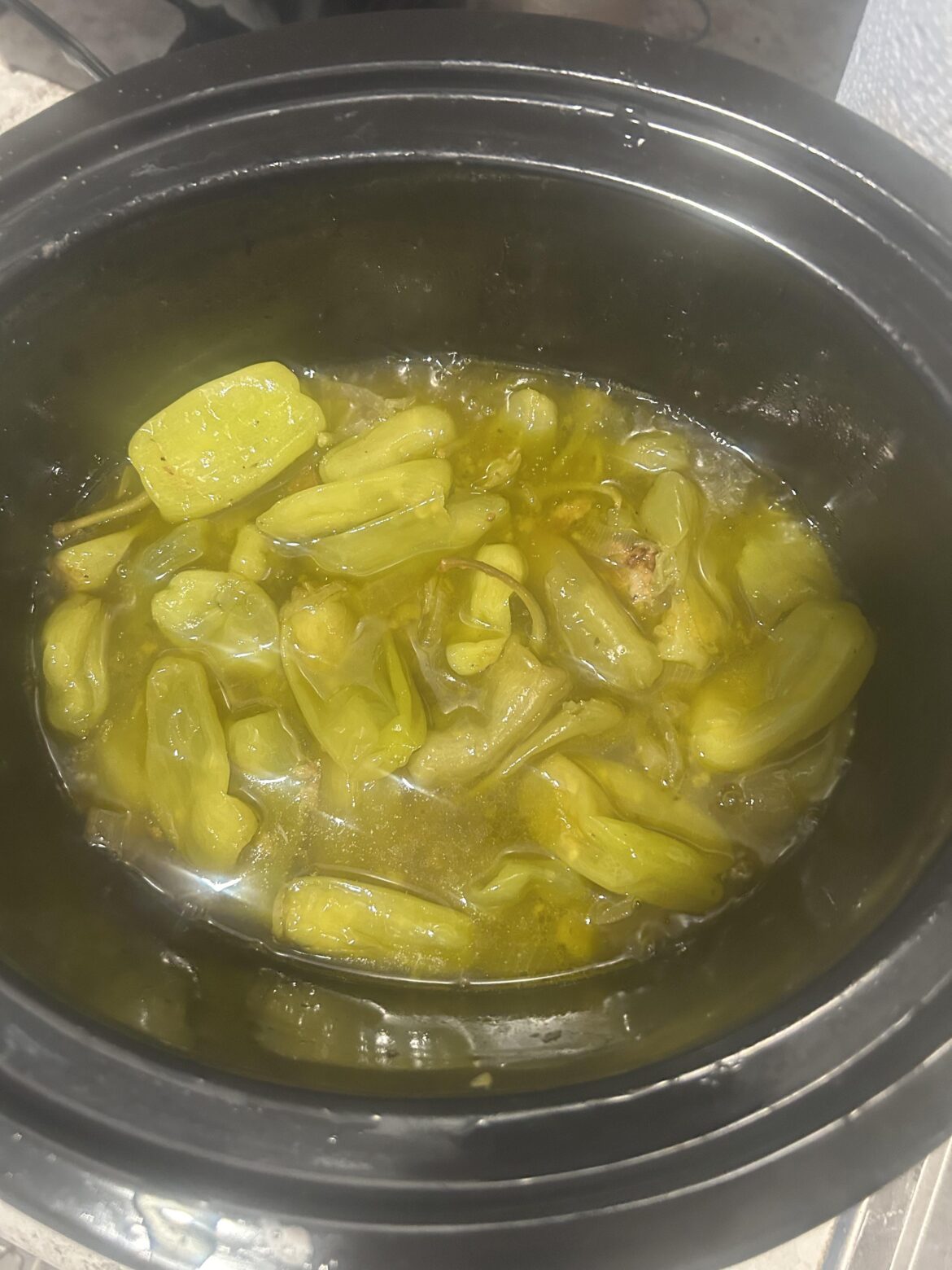 soup i made out of all the stuff I normally get in a subway sandwich besides lettuce