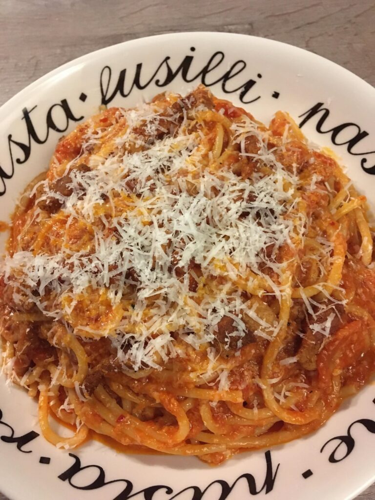 Naughty spaghetti all’Amatriciana