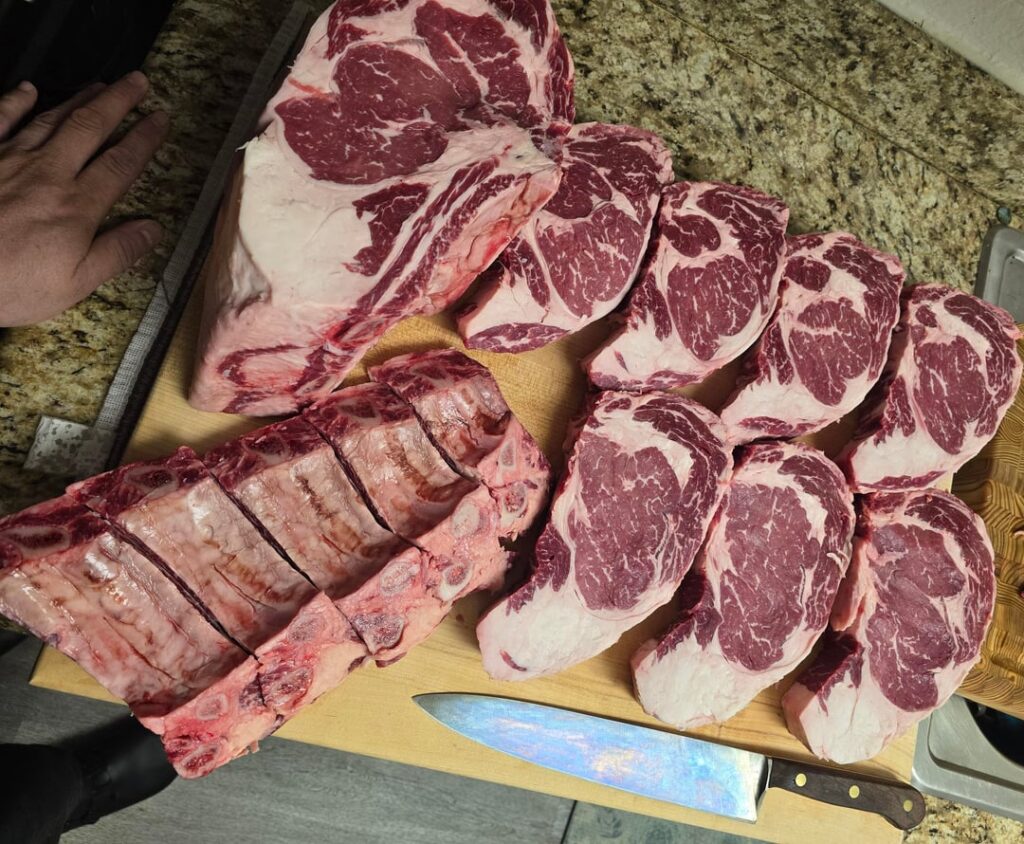 Portioning Update. 23lb Rib Roast & 7lb NY Roast