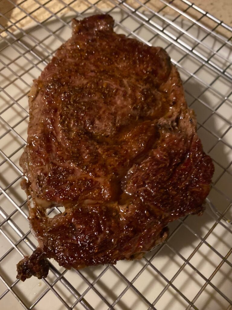 Cooked my first ever steak using an $8 ribeye