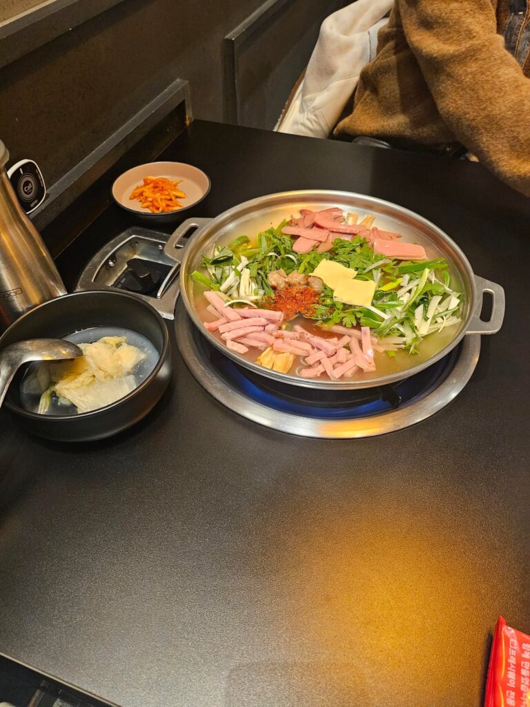 Lunch Out on My Day Off — Warm Budae-jjigae for a Cold Day