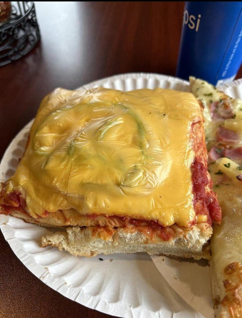 TIL this is what’s considered “pizza” in Altoona, Pennsylvania 🤢