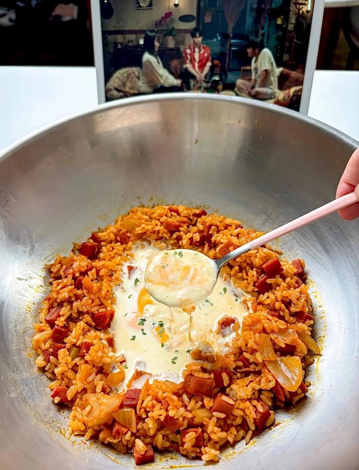 Viral cream kimchi fried rice Viral cream kimchi fried rice