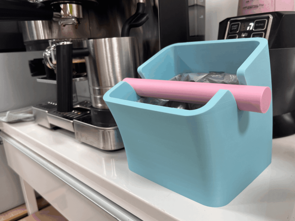 Refused to pay $40 for a knock box, so I designed and printed my own