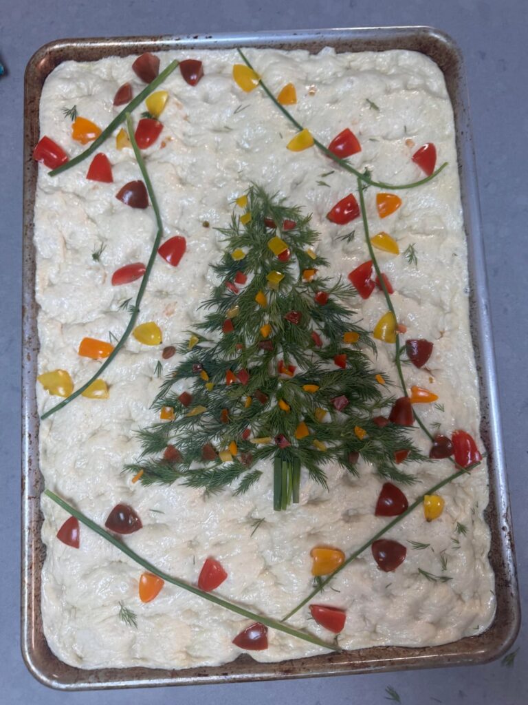 First time doing focaccia art