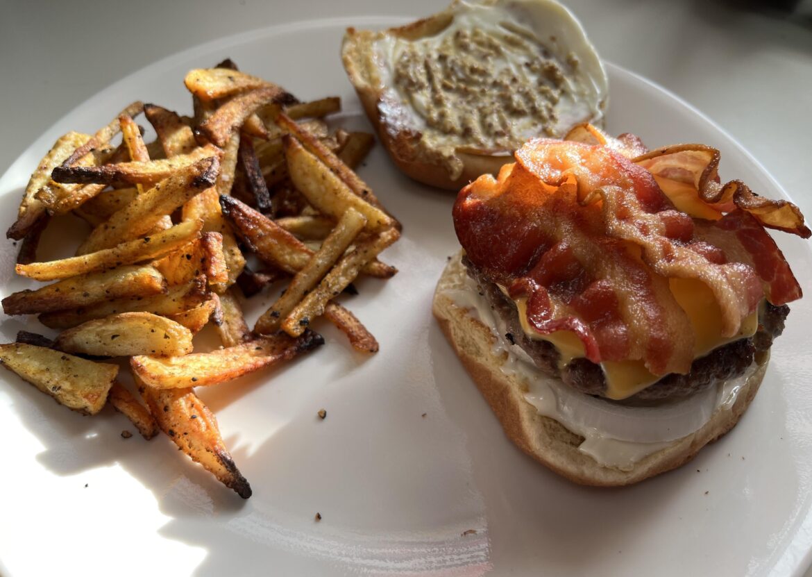 homemade cb and fries
