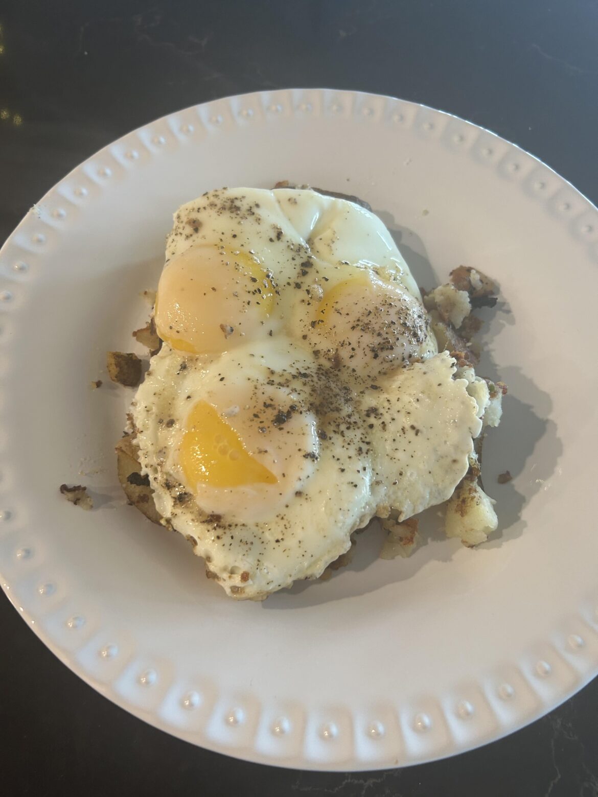 Eggs on “Restuffed” Tater