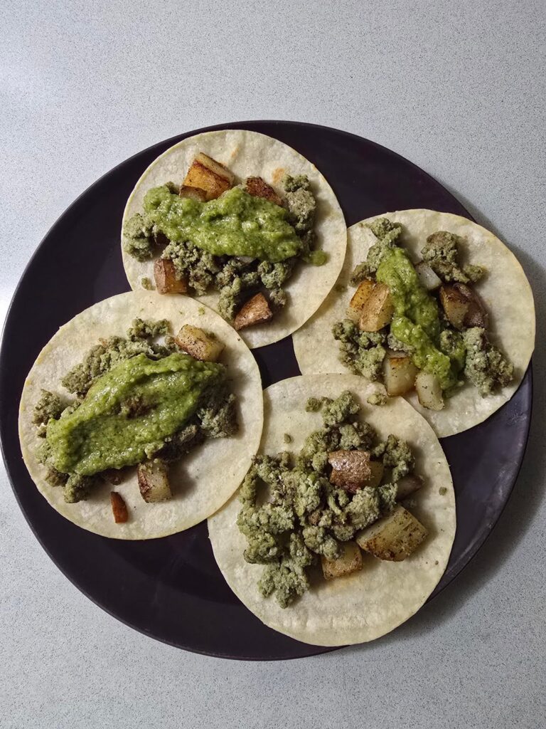 Chorizo norteno and verde