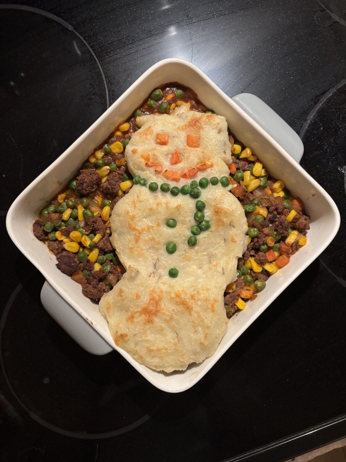 Snowman’s Shepherd’s pie